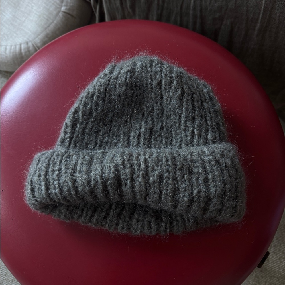 Casey Casey Cozy Olive Knit Mohair Beanie